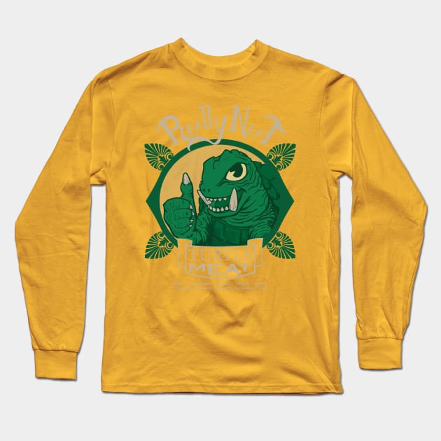 Really Neat Turtle Meat Long Sleeve T-Shirt by ckdstudios